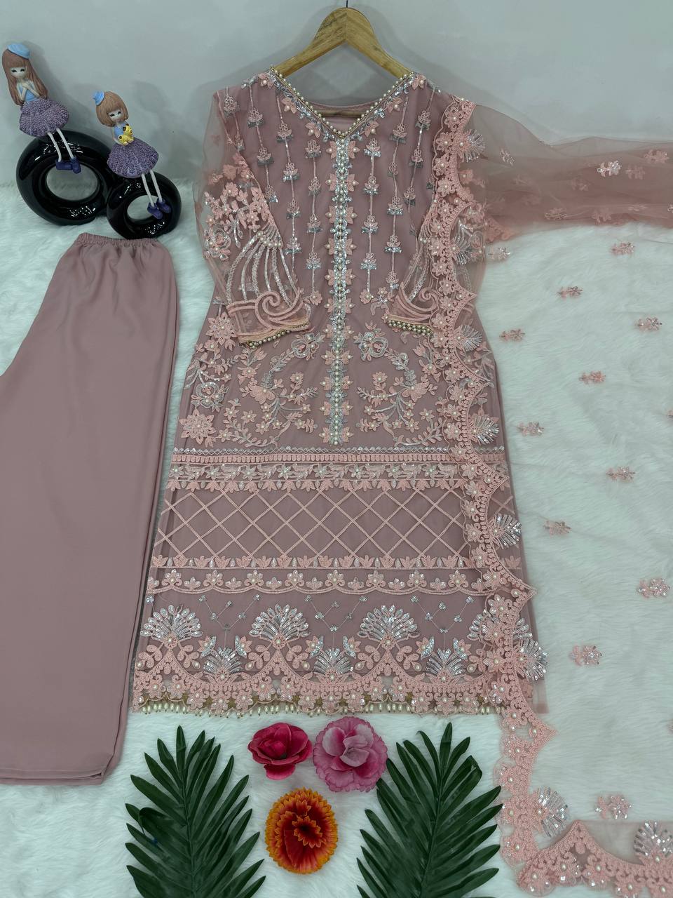 Heavy pakistani embroided suit