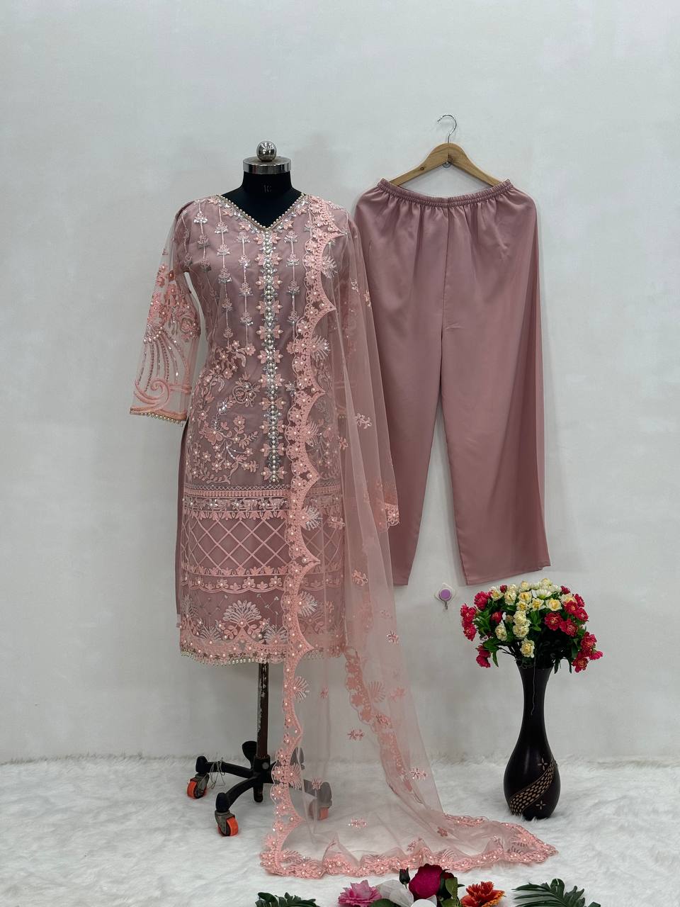 Heavy pakistani embroided suit