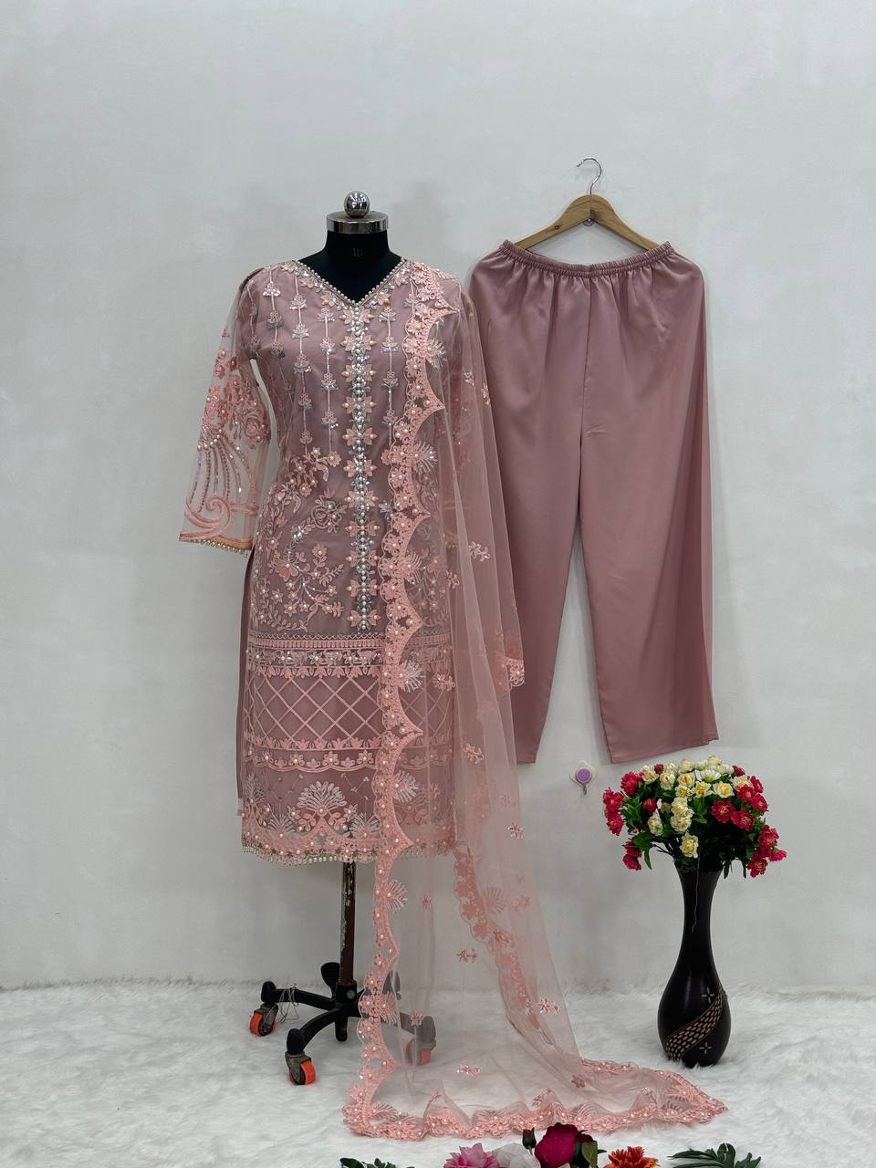 Heavy pakistani embroided suit
