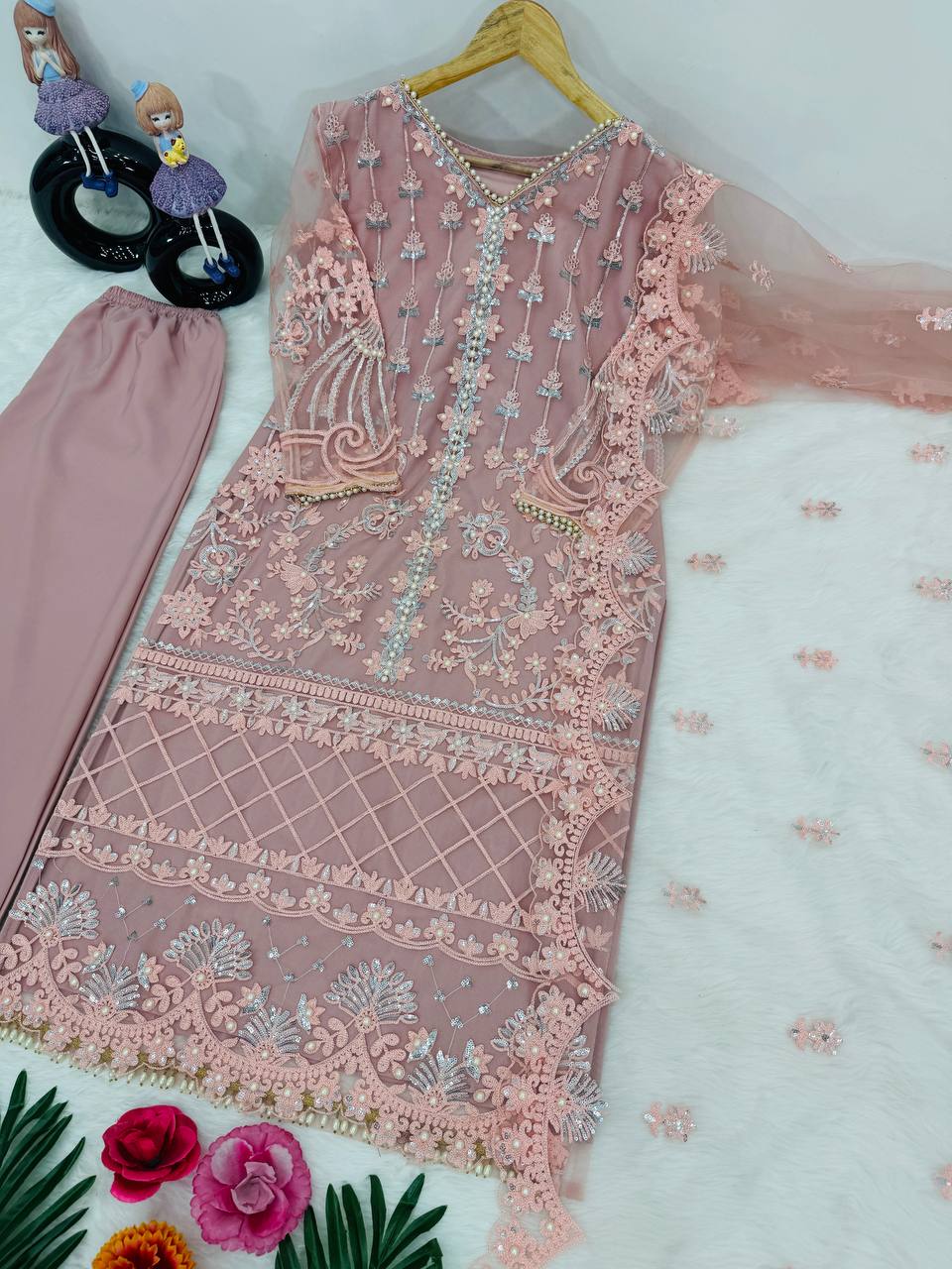 Heavy pakistani embroided suit