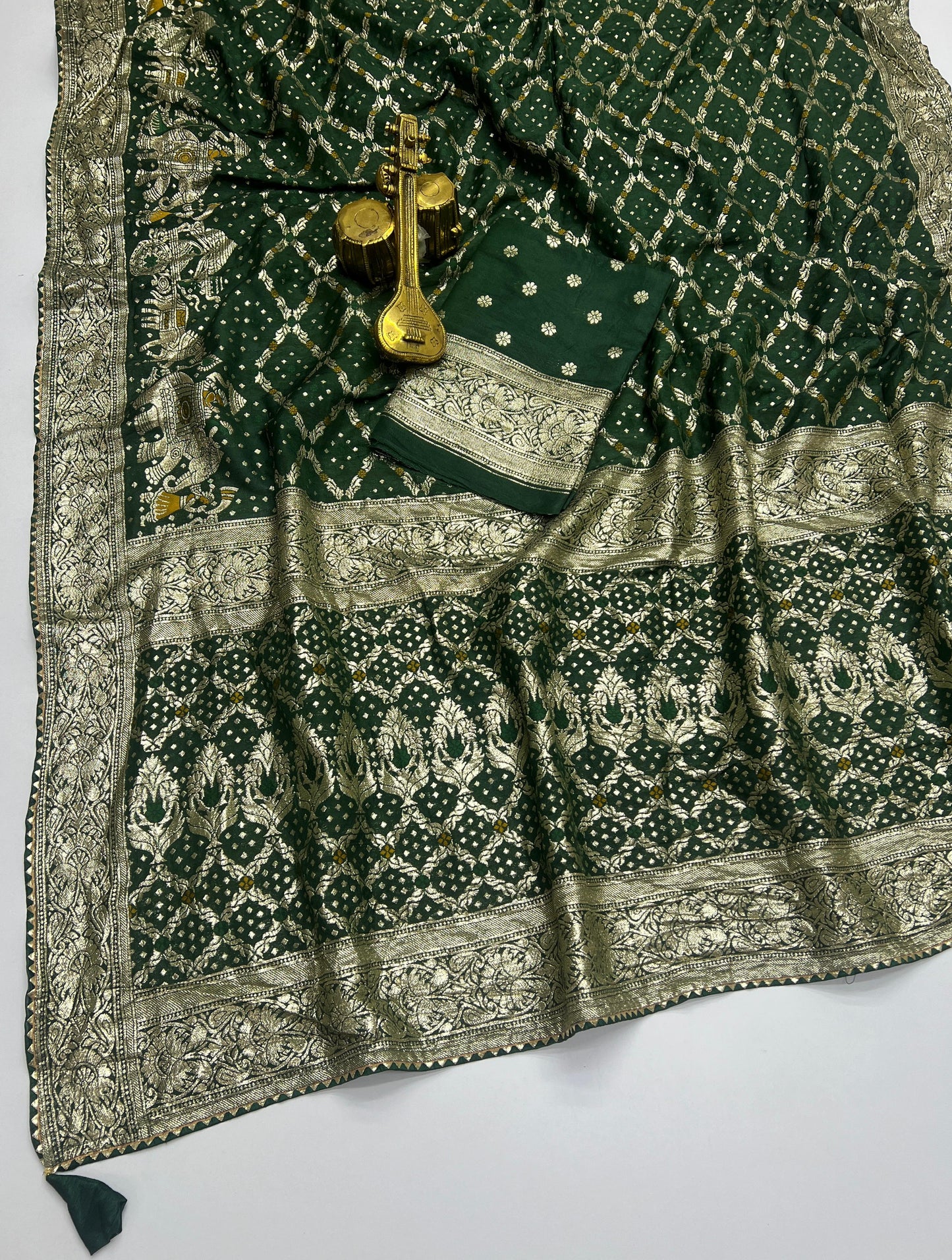 Meenakari work saree