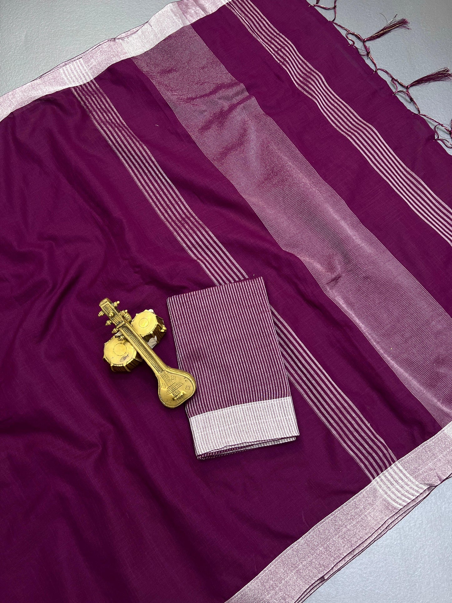 PURE LINEN PATTERN SAREE