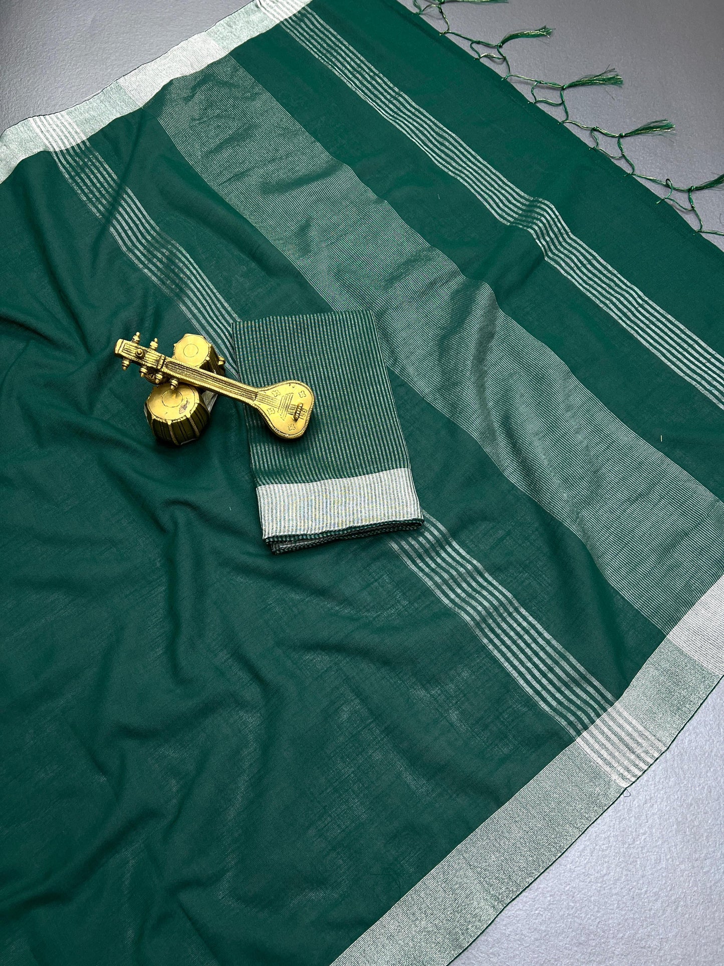 PURE LINEN PATTERN SAREE