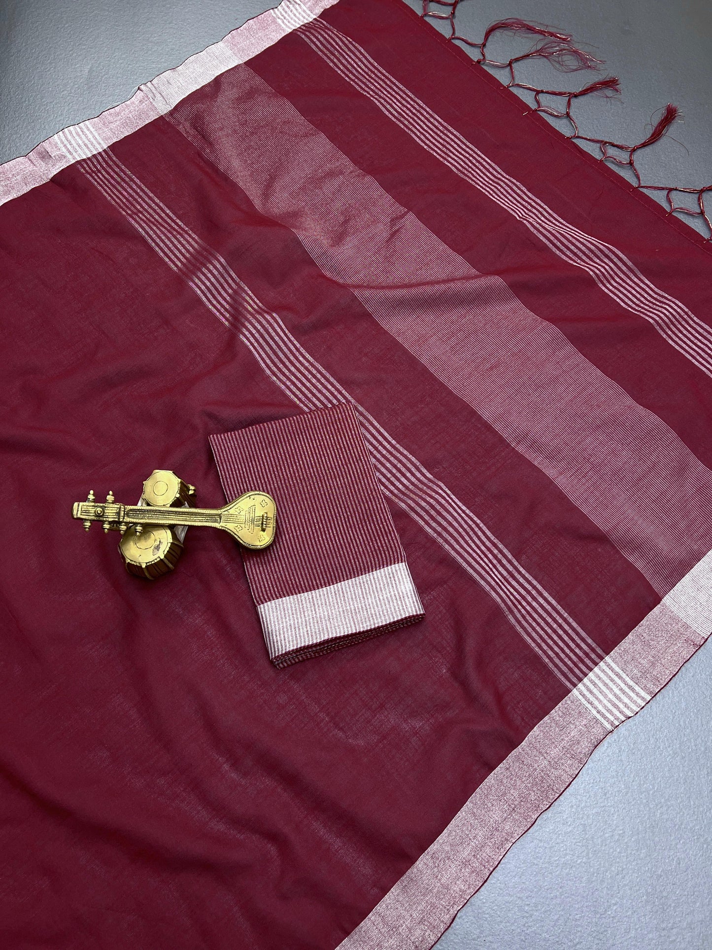 PURE LINEN PATTERN SAREE