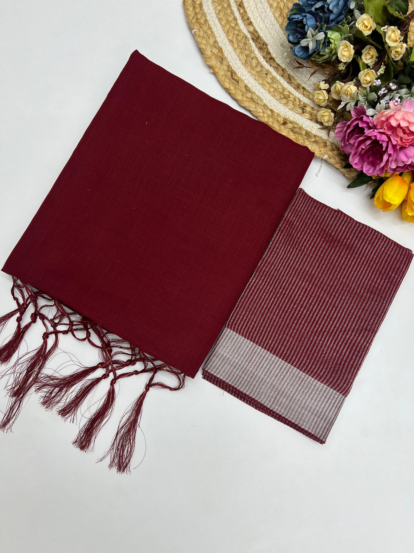 PURE LINEN PATTERN SAREE