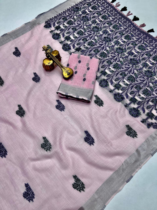LINEN PATTERN SAREE