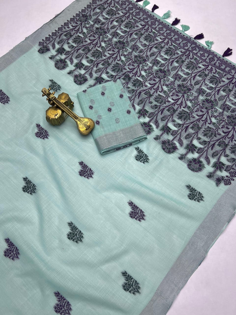 LINEN PATTERN SAREE