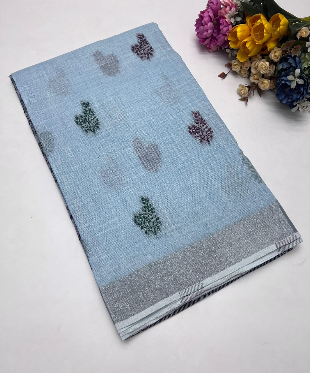 LINEN PATTERN SAREE
