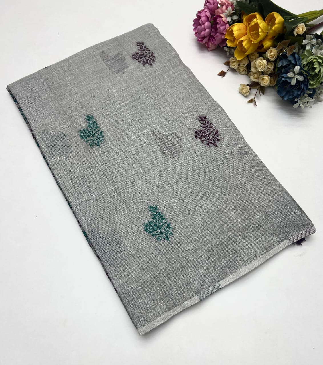 LINEN PATTERN SAREE
