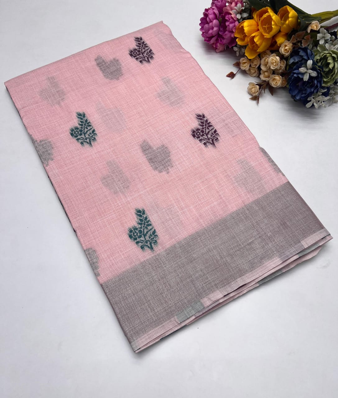 LINEN PATTERN SAREE