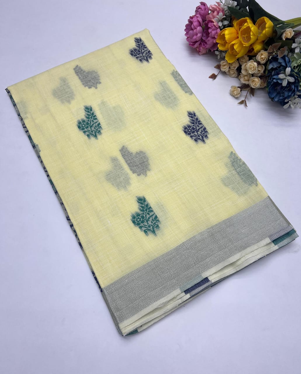 LINEN PATTERN SAREE
