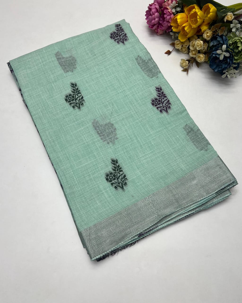 LINEN PATTERN SAREE
