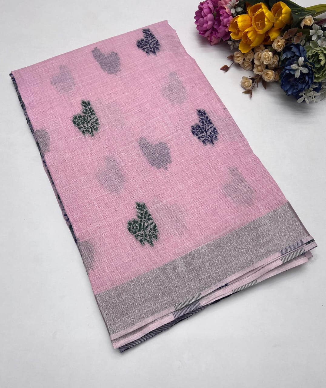 LINEN PATTERN SAREE