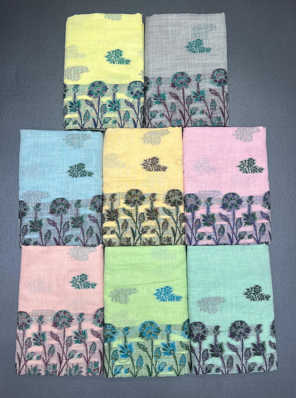 LINEN PATTERN SAREE