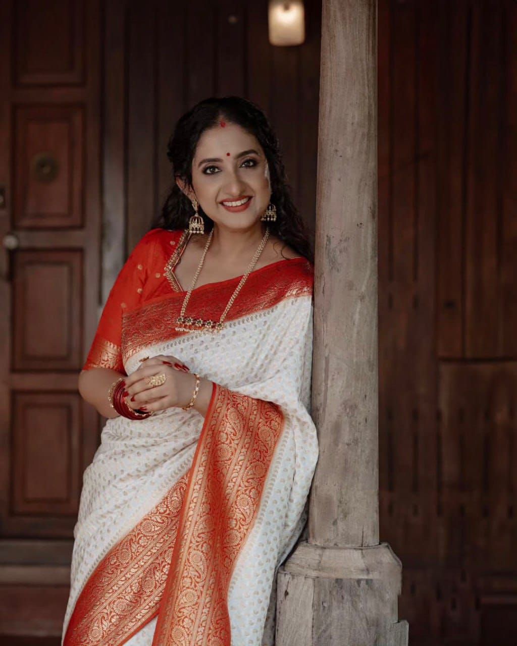BEAUTIFUL RICH PALLU AND JACQUARD BORDER SAREE