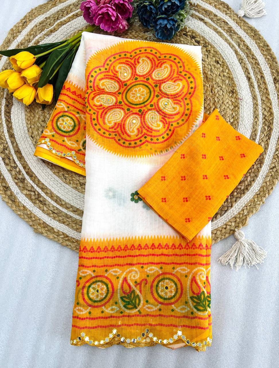 Classic Linen Saree