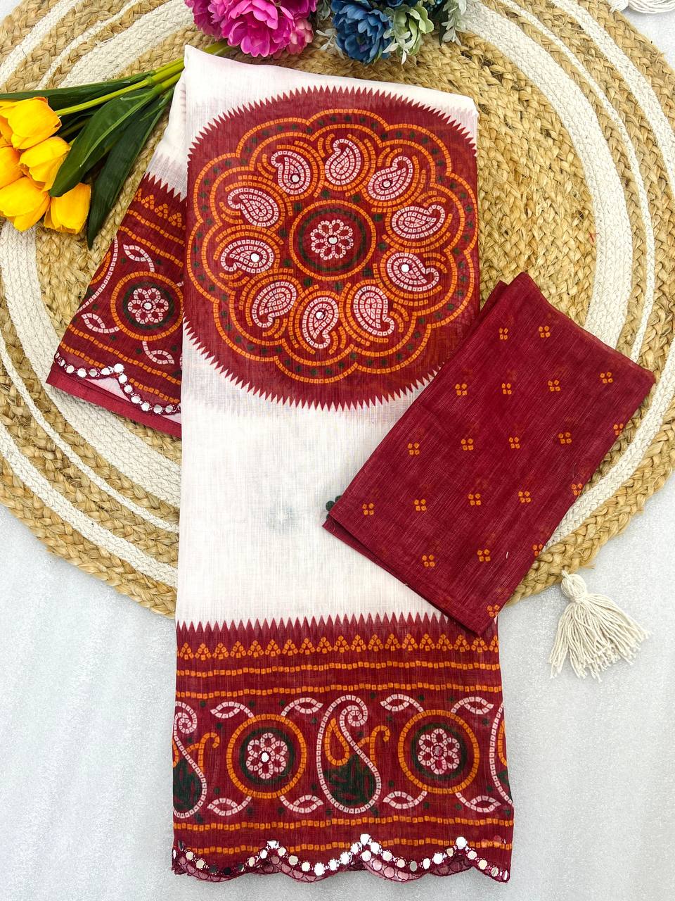 Classic Linen Saree