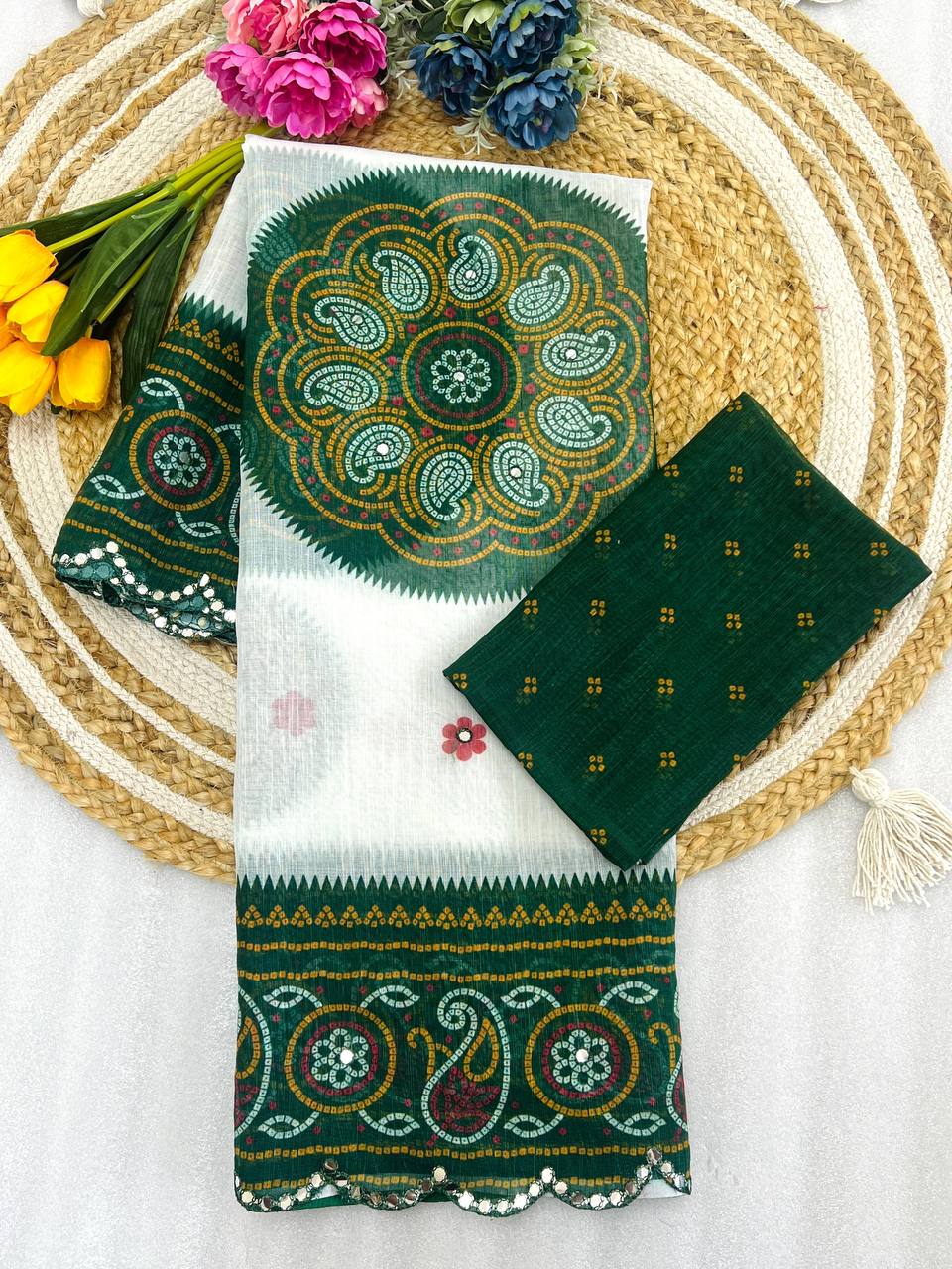 Classic Linen Saree