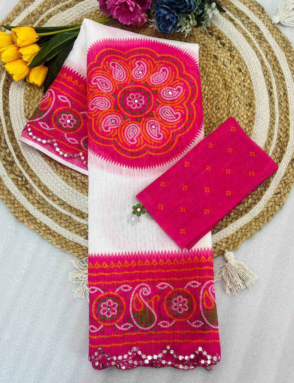 Classic Linen Saree