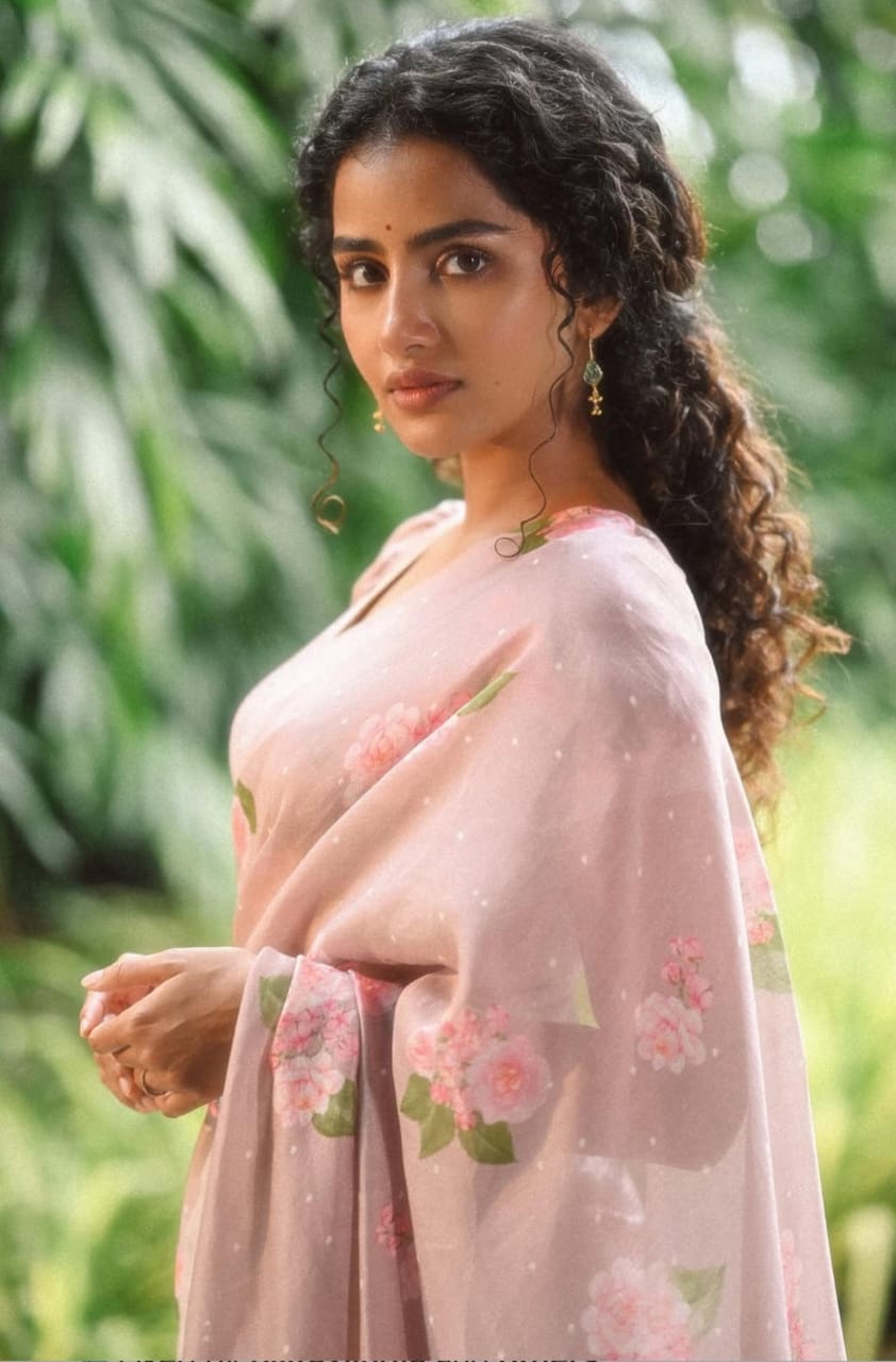 Linen Saree With Digital Print
