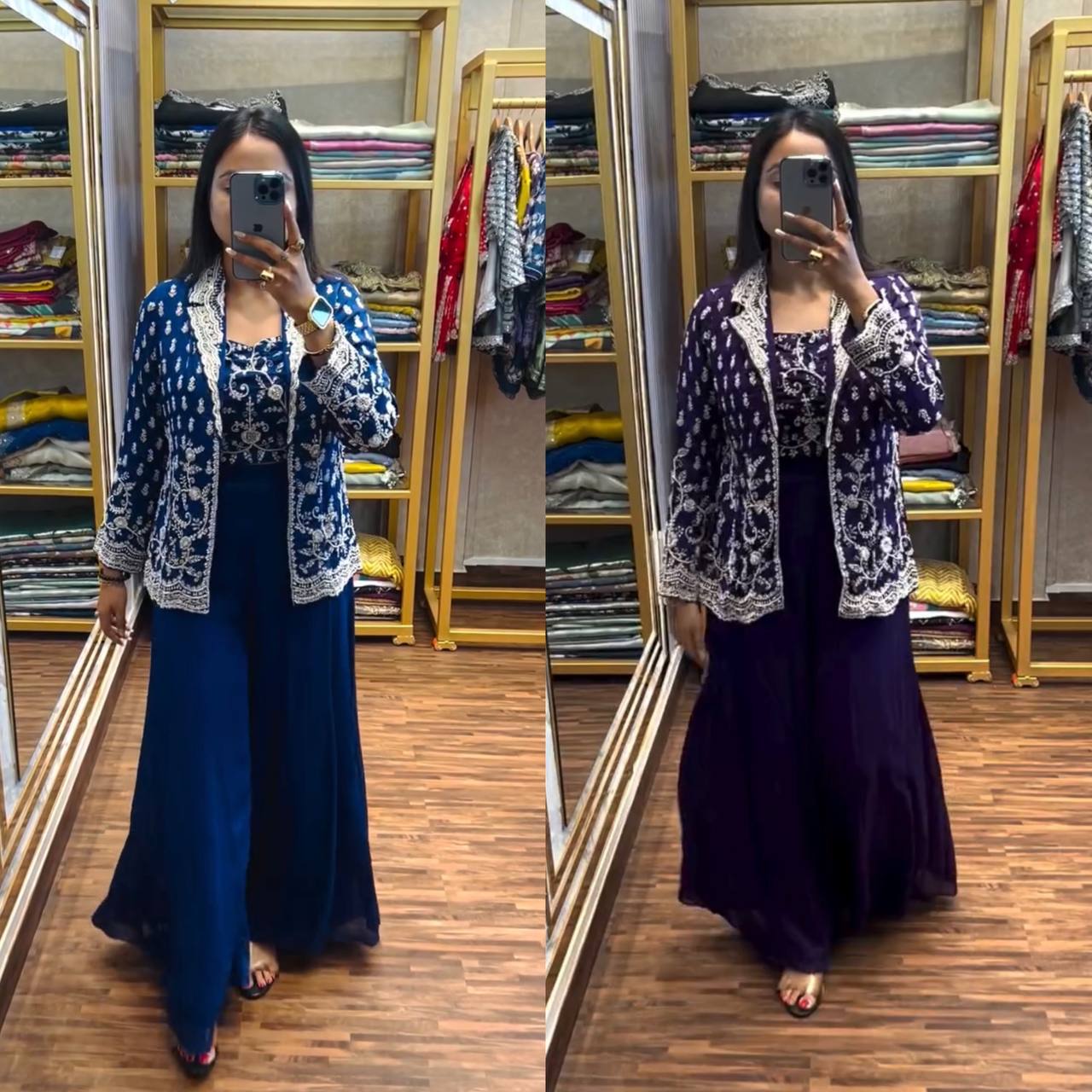 Premium Indo-Western 3-Piece Outfit | Trending Festive & Party Wear