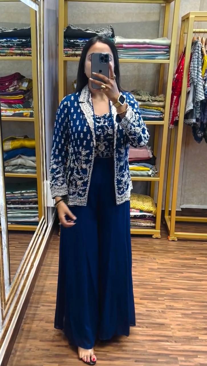 Premium Indo-Western 3-Piece Outfit | Trending Festive & Party Wear