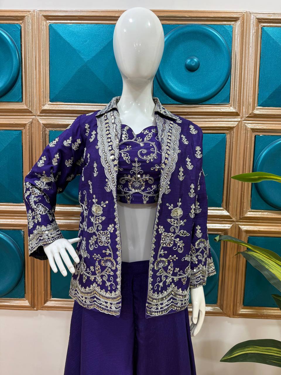Premium Indo-Western 3-Piece Outfit | Trending Festive & Party Wear