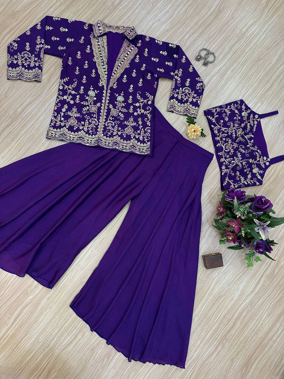 Premium Indo-Western 3-Piece Outfit | Trending Festive & Party Wear