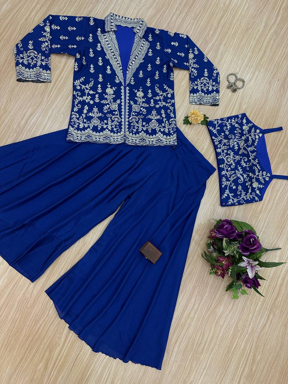 Premium Indo-Western 3-Piece Outfit | Trending Festive & Party Wear