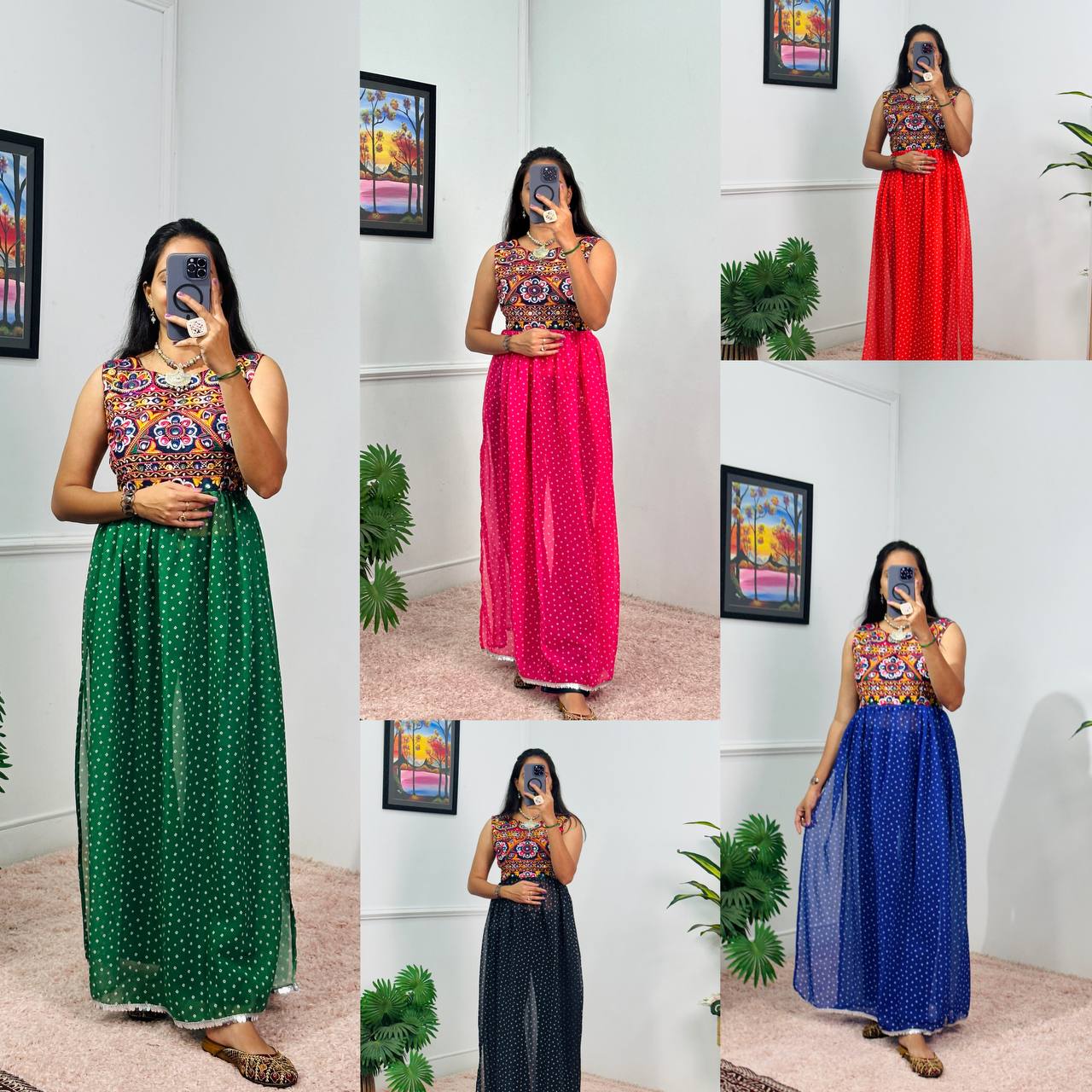 Heavy Embroidery Navratri Special Kurti