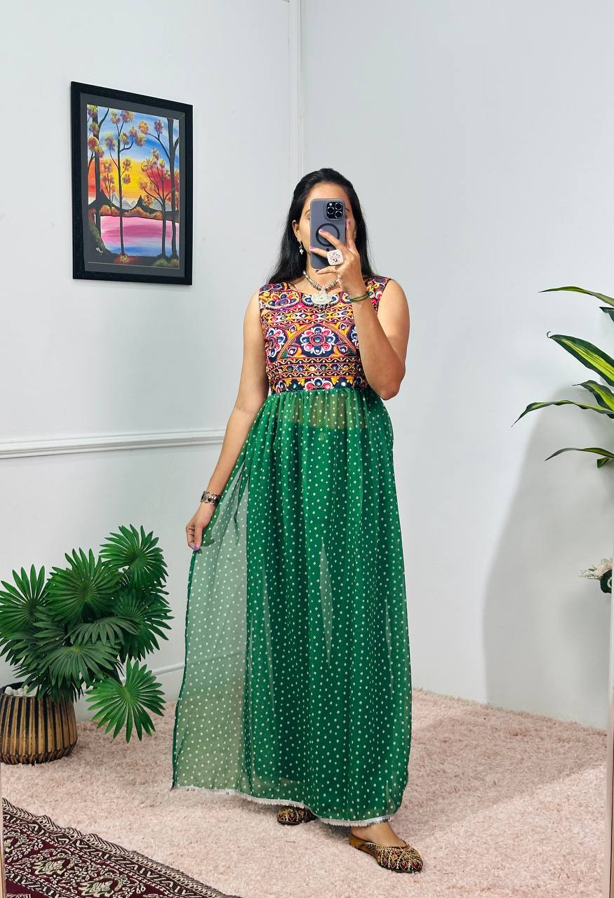 Heavy Embroidery Navratri Special Kurti