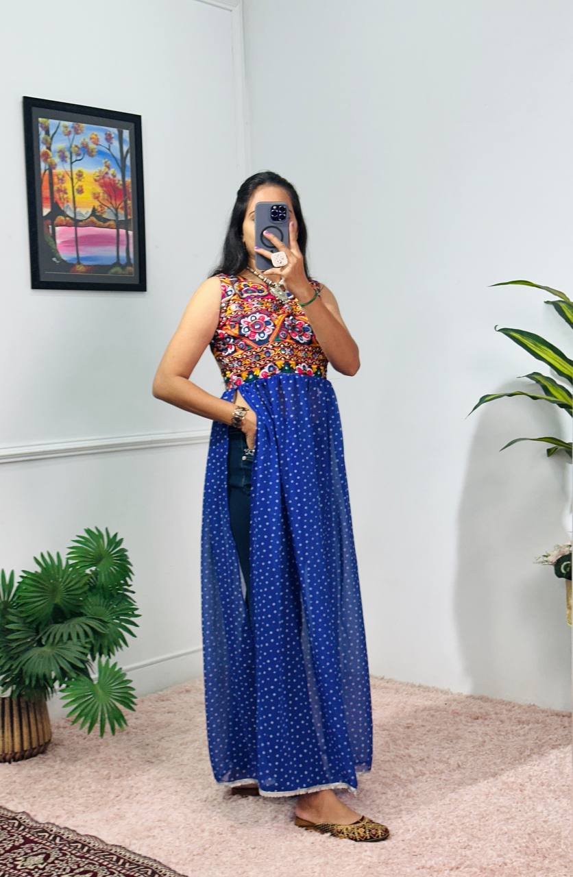 Heavy Embroidery Navratri Special Kurti