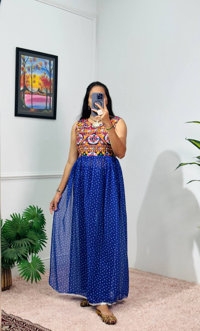 Heavy Embroidery Navratri Special Kurti