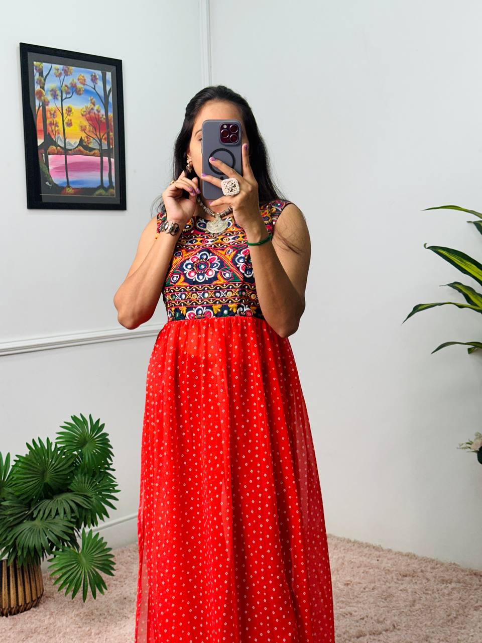 Heavy Embroidery Navratri Special Kurti