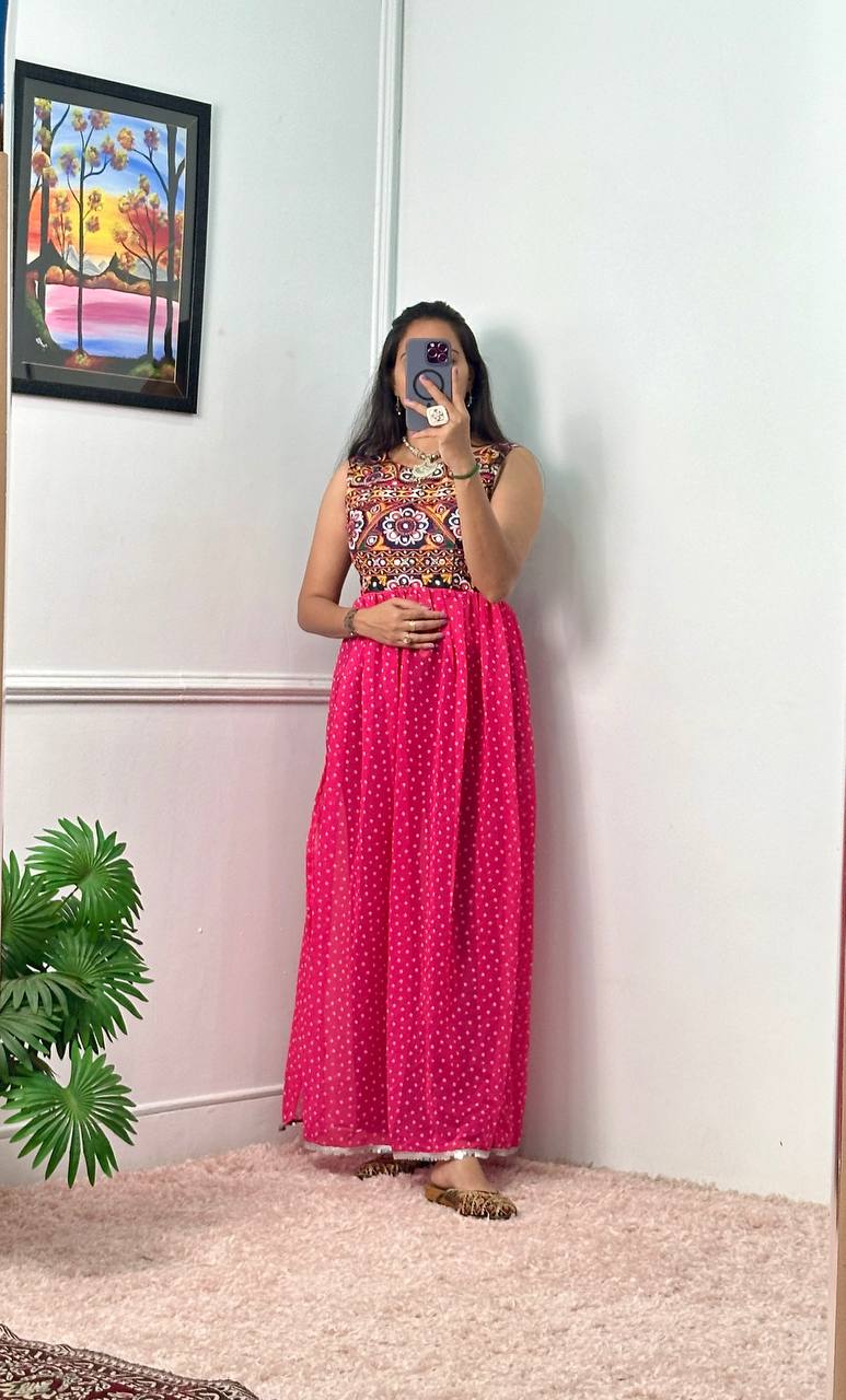 Heavy Embroidery Navratri Special Kurti