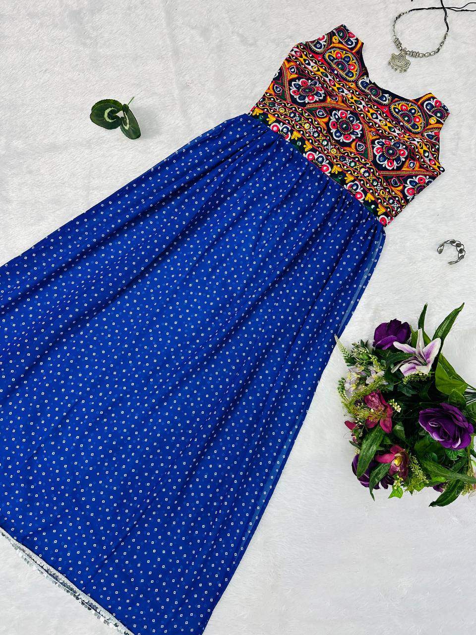 Heavy Embroidery Navratri Special Kurti