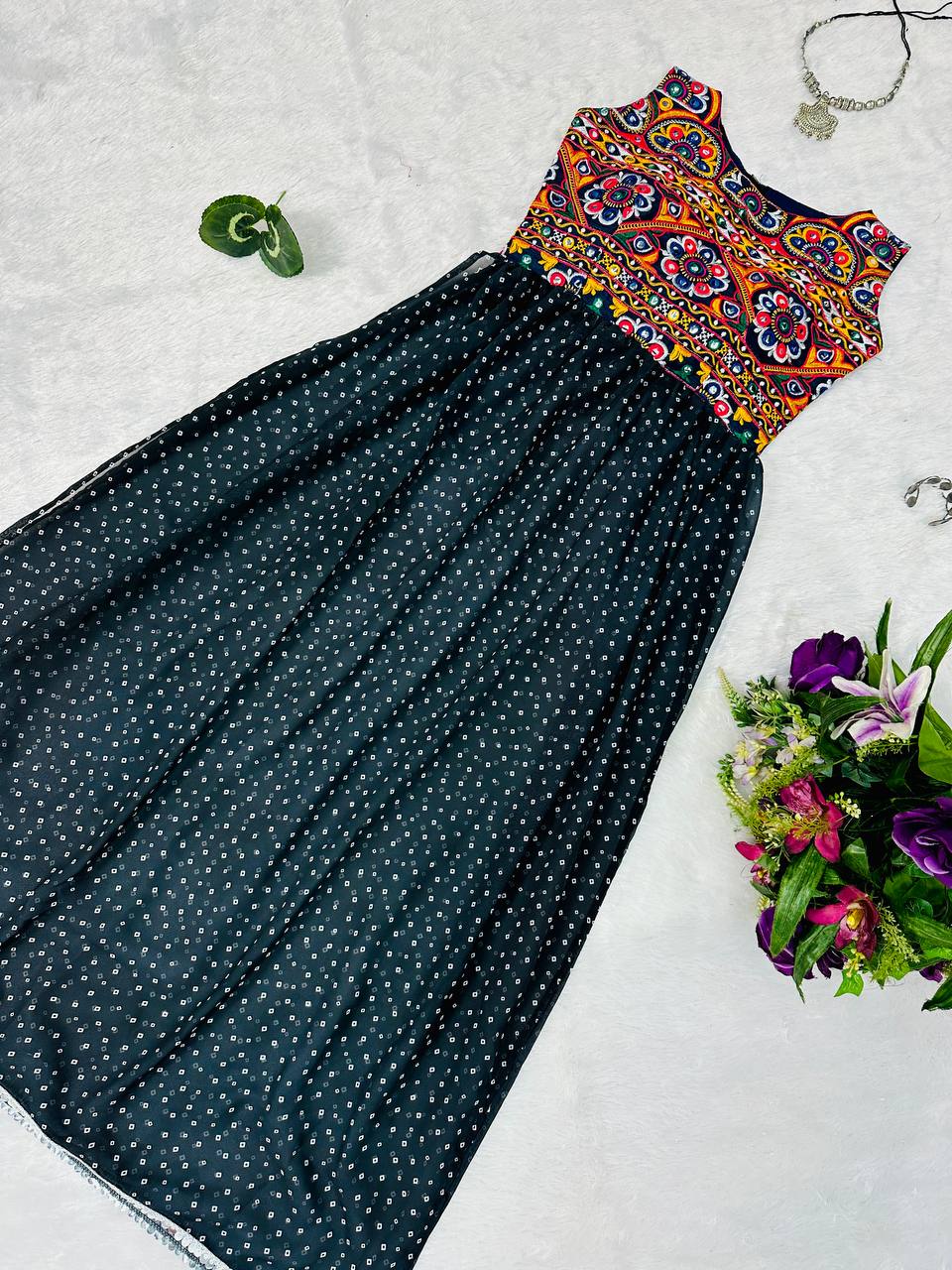 Heavy Embroidery Navratri Special Kurti