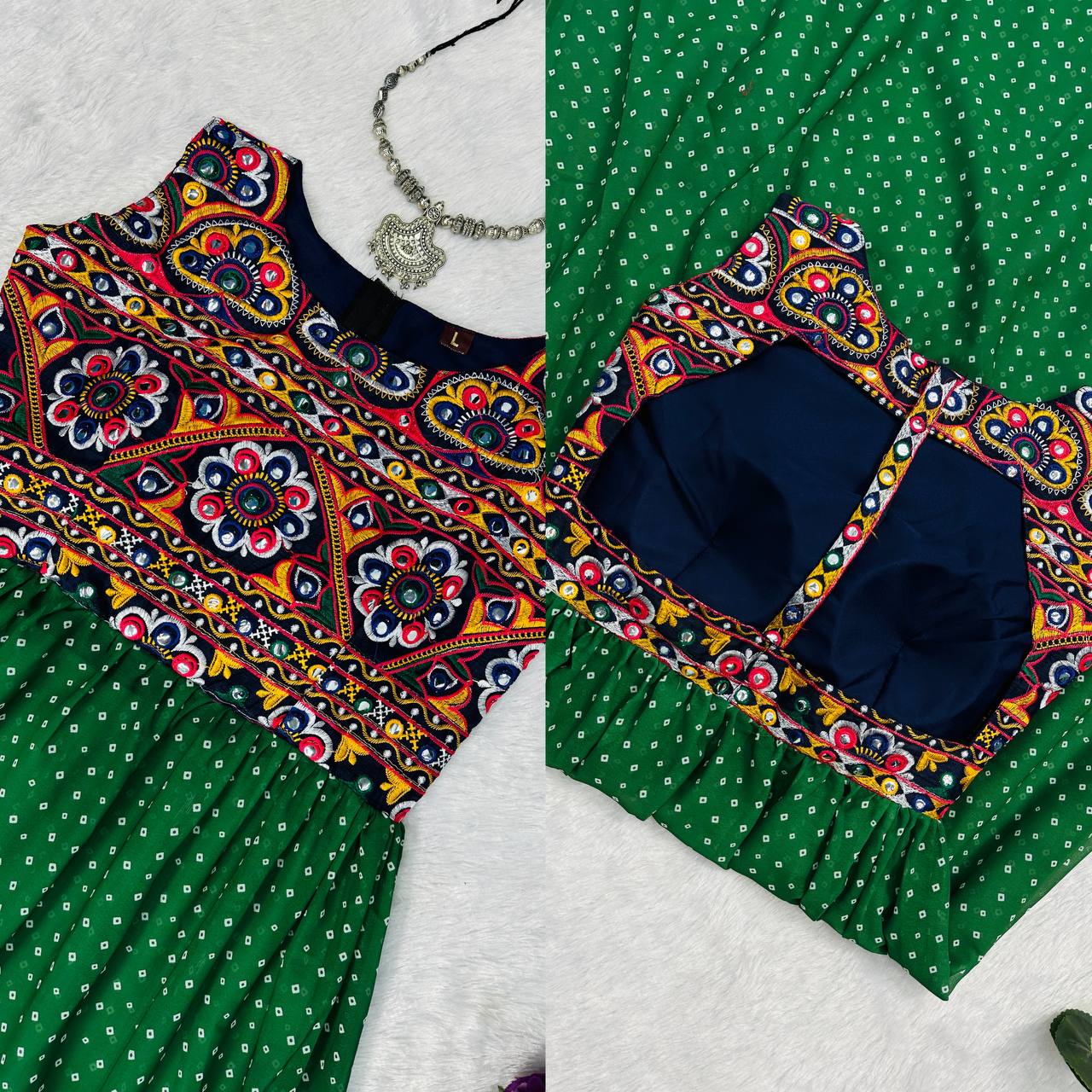 Heavy Embroidery Navratri Special Kurti