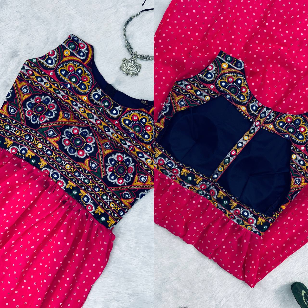 Heavy Embroidery Navratri Special Kurti