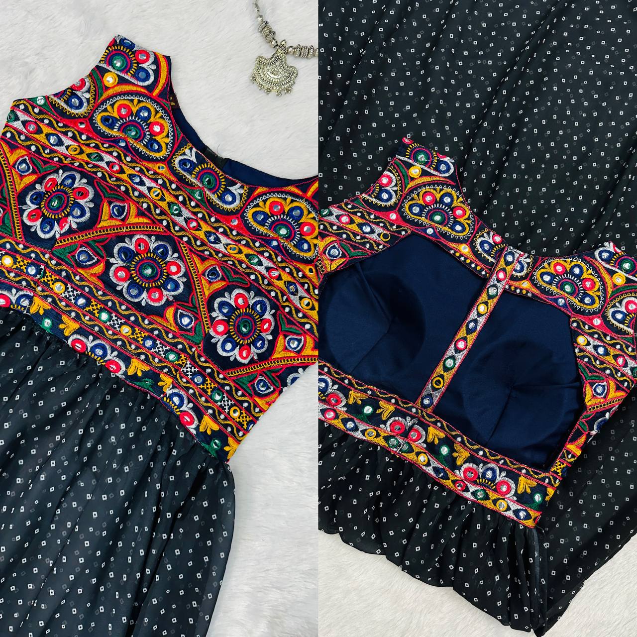 Heavy Embroidery Navratri Special Kurti