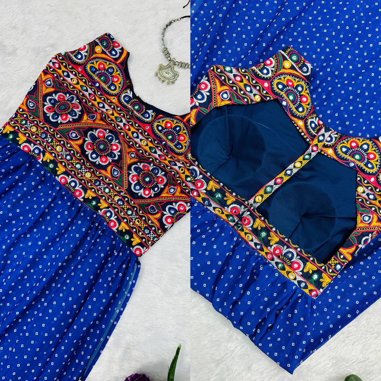 Heavy Embroidery Navratri Special Kurti